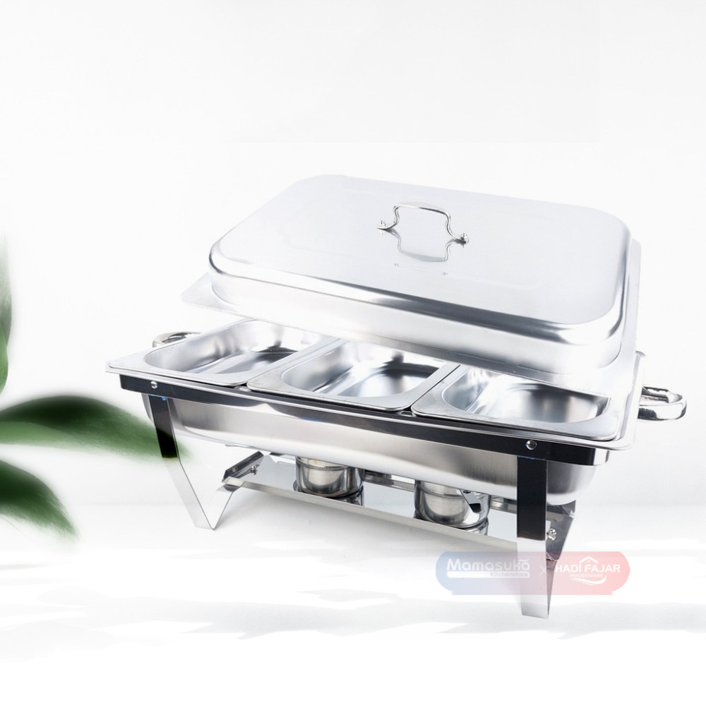 BMW CHAFING DISH 2 TUNGKU 3 SIDE CD-3