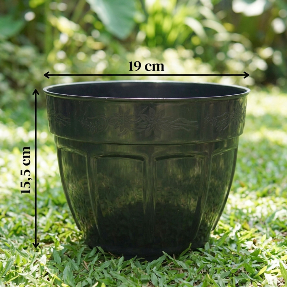 ELANDRA NEW POT BUNGA OKE 20 HITAM(192)