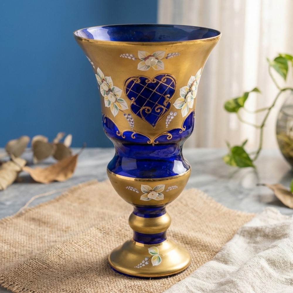 BOHEMIA $ VASE BUNGA 8820/31 25103 BLUE