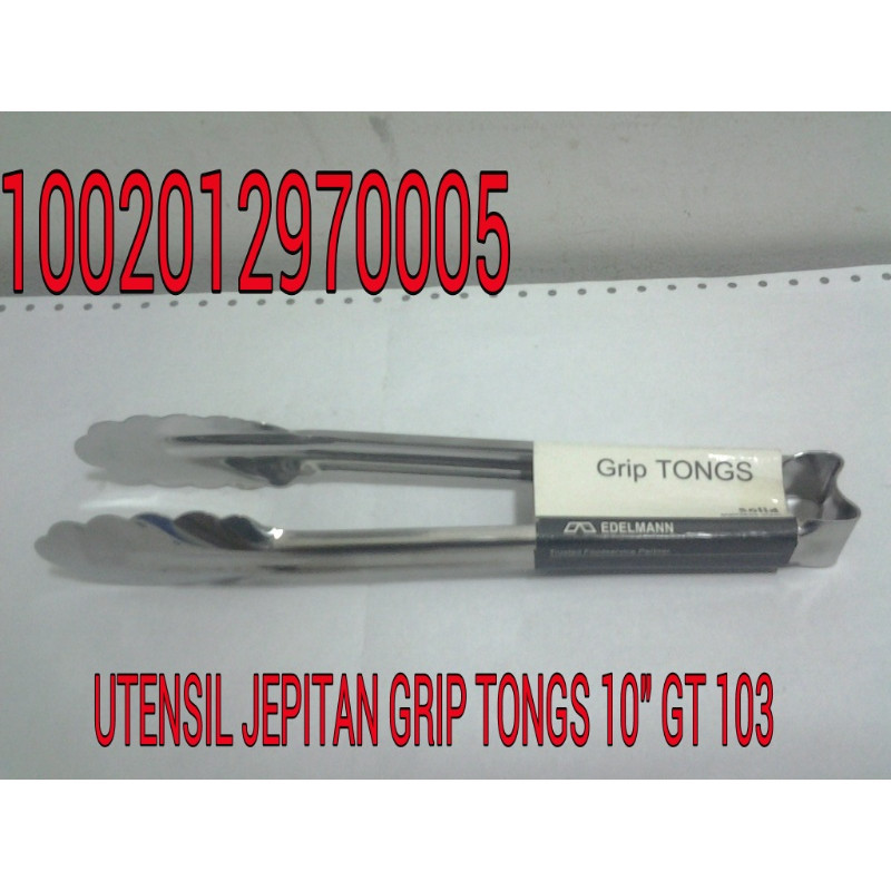 UTENSIL JEPITAN GRIP TONGS 10" GT 103