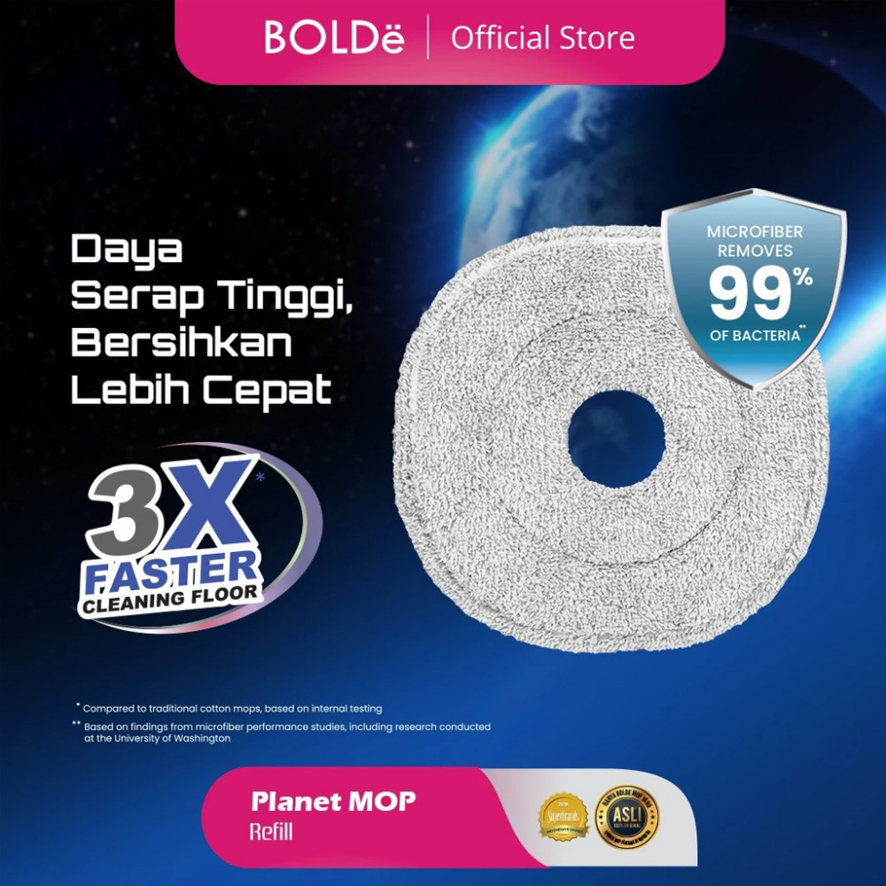 BOLDE REFIL PEL PLANET MOP (100)