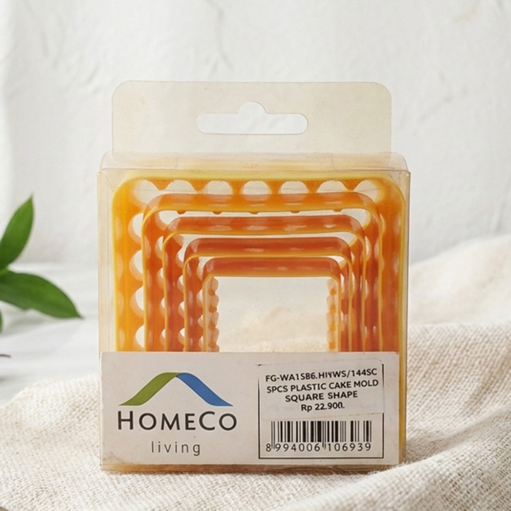 HOMECO CETAKAN KUE 5PC PLASTIC WA 1586 (144)