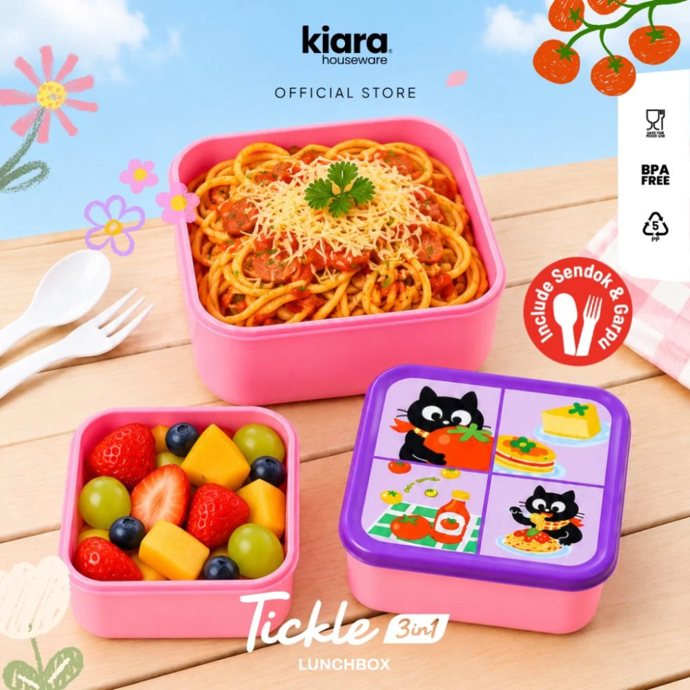 KIARA LUNCH BOX SET TICKLE 3 IN 1 (96)