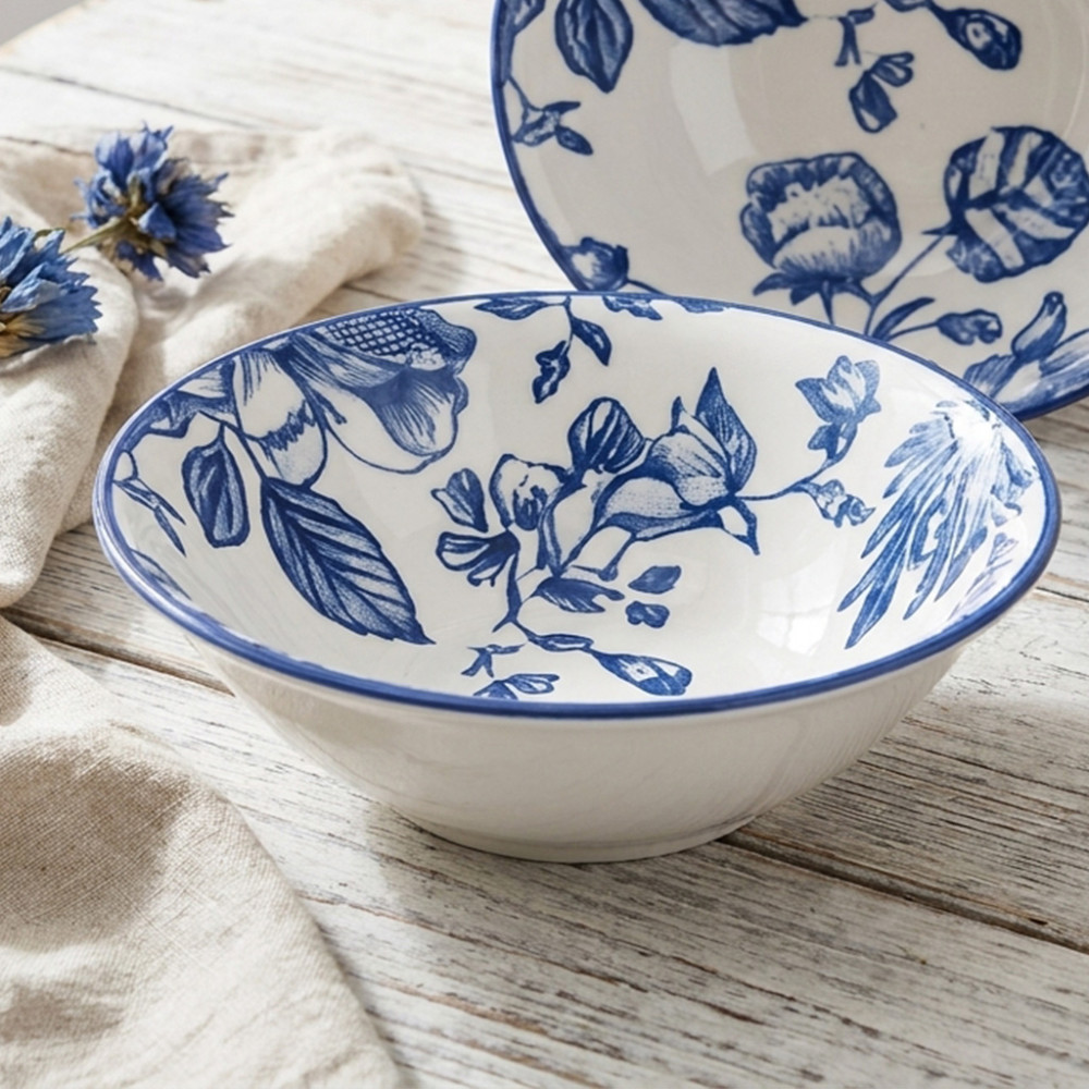 L.LIFE MANGKOK 7 BLUE FLORAL 250037 (36)