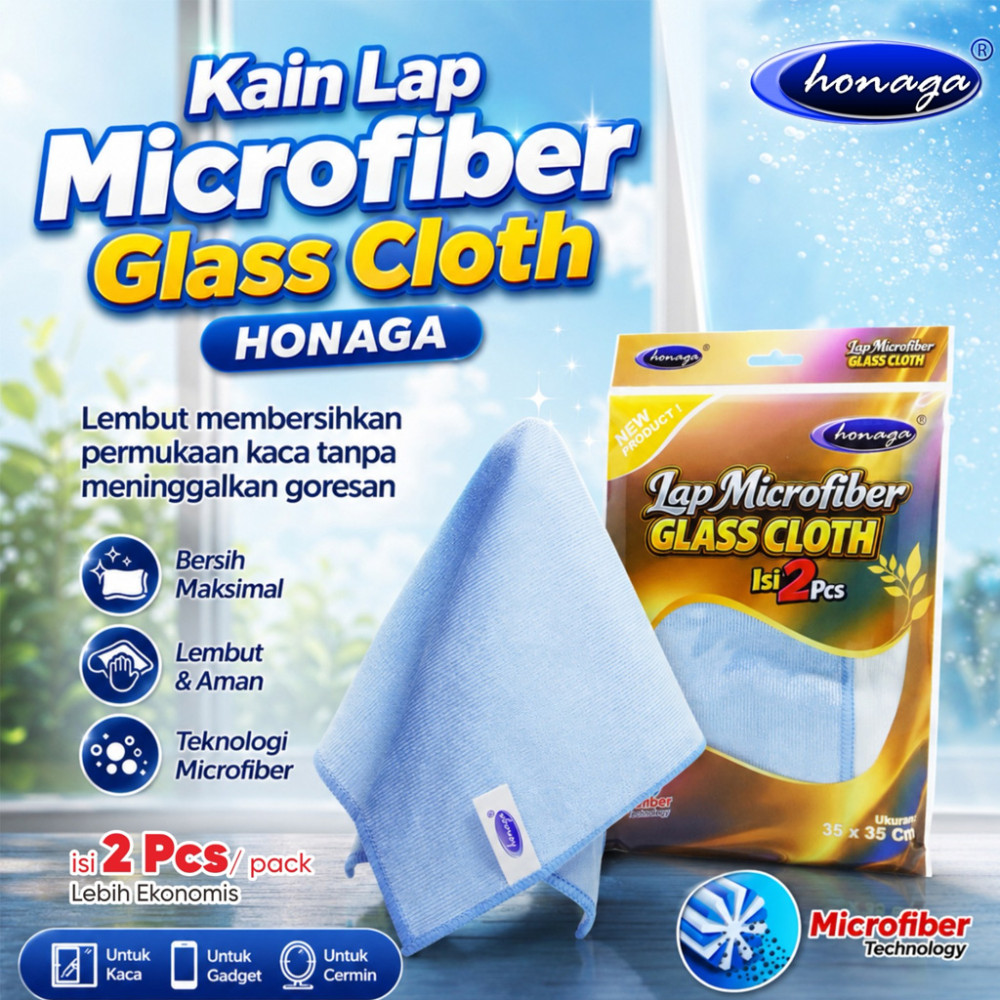 HONAGA LAP MICROFIBER 2PC 35X35 (288)