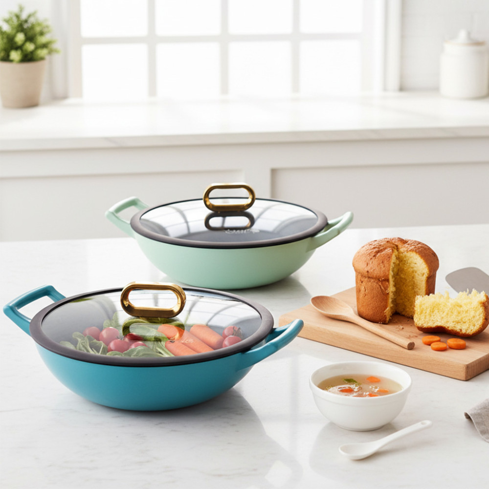 STEIN COOKWARE CAST IRON WOK