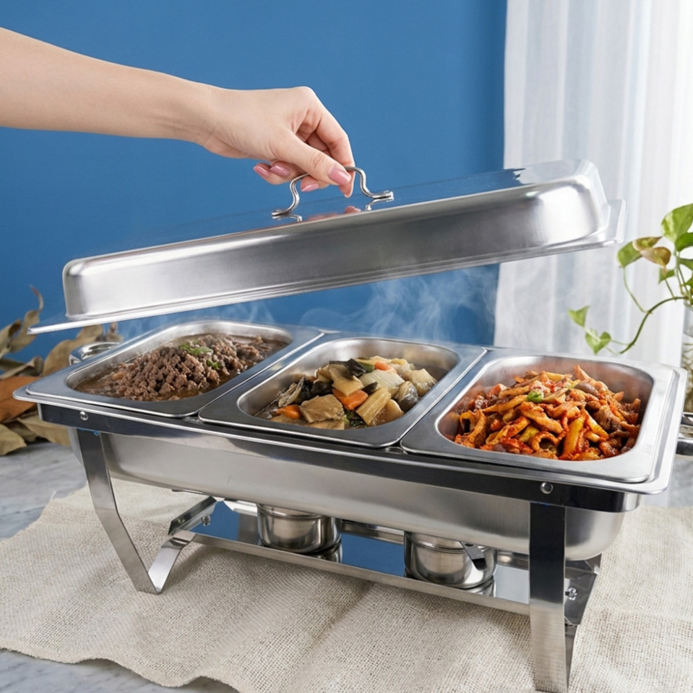 BMW CHAFING DISH 2 TUNGKU 3 SIDE CD-3