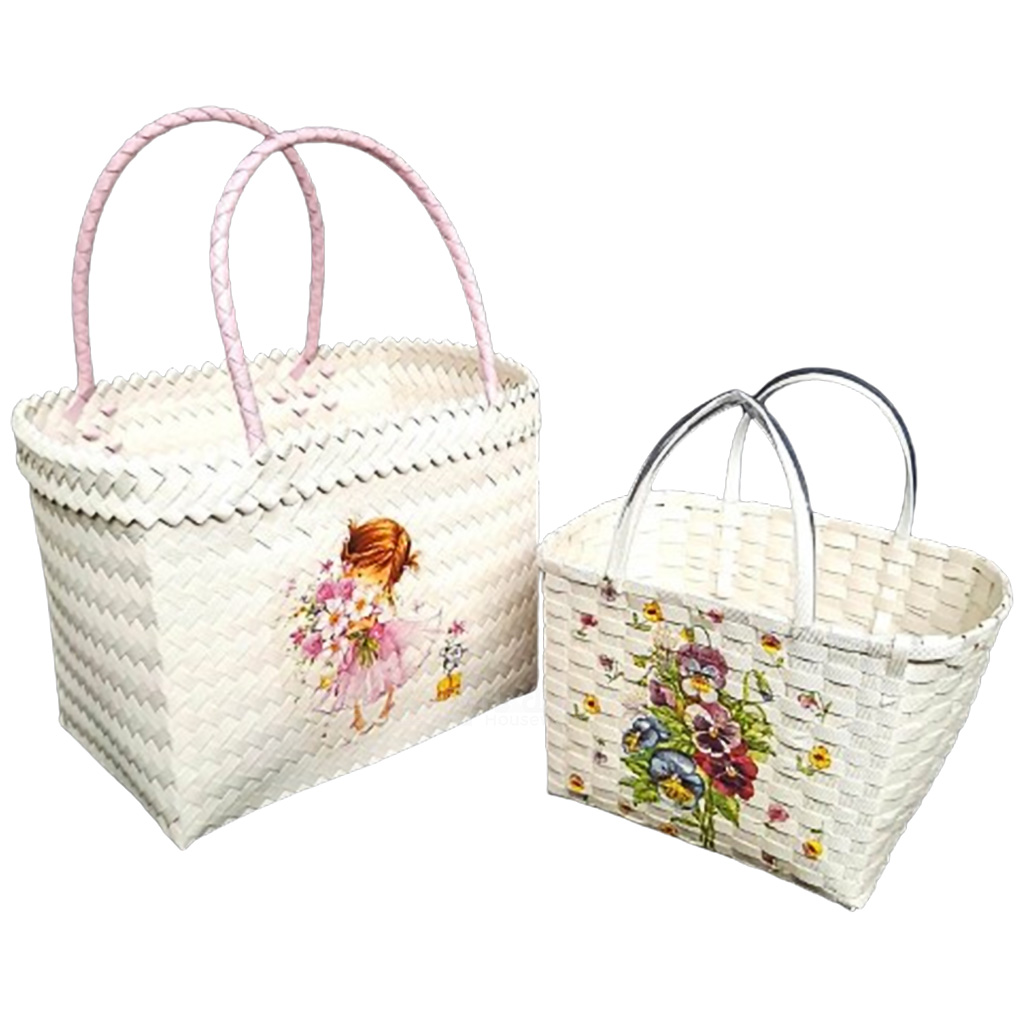 LOTUS $ TAS ANYAM PARCEL PRINT TANGGUNG(100)