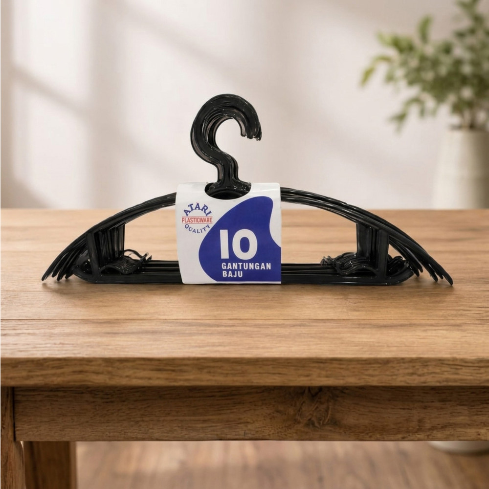 ATARI HANGER SONALI HITAM 10PC 9984(32)