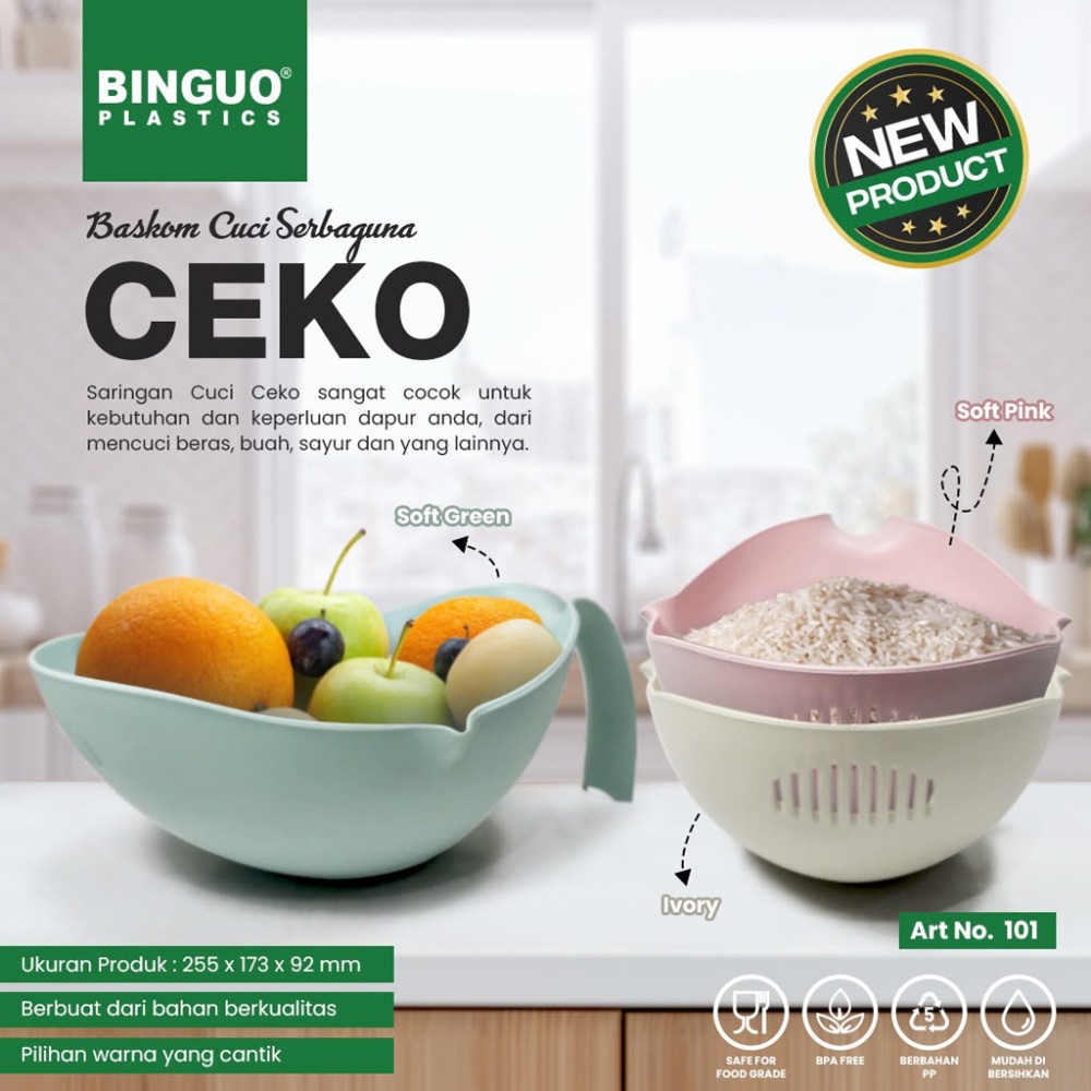 BINGUO BASKOM CUCI SAYUR CEKO KOREAN(144)