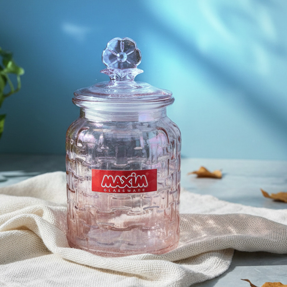 MAXIM TOPLES PINK W/FLOWER LID M 950ML (12)