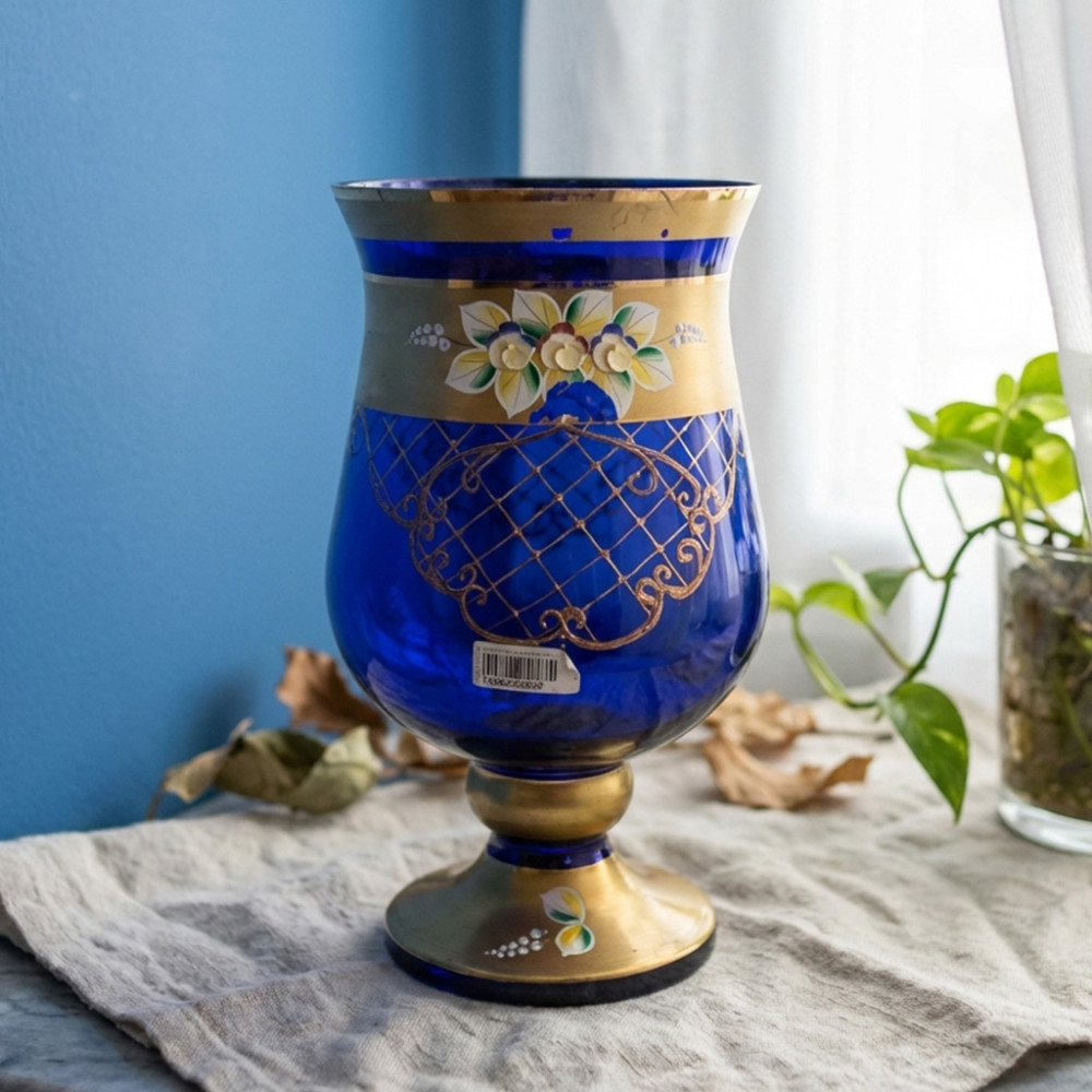 BOHEMIA $ VASE BUNGA 9416/27 25100 BLUE