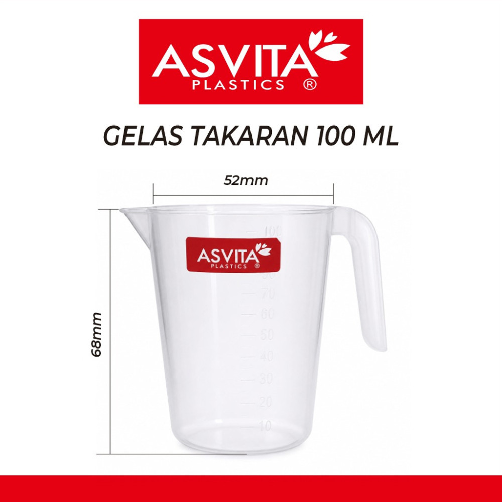 ASVITA GELAS TAKAR CAFE 100 ML (864)