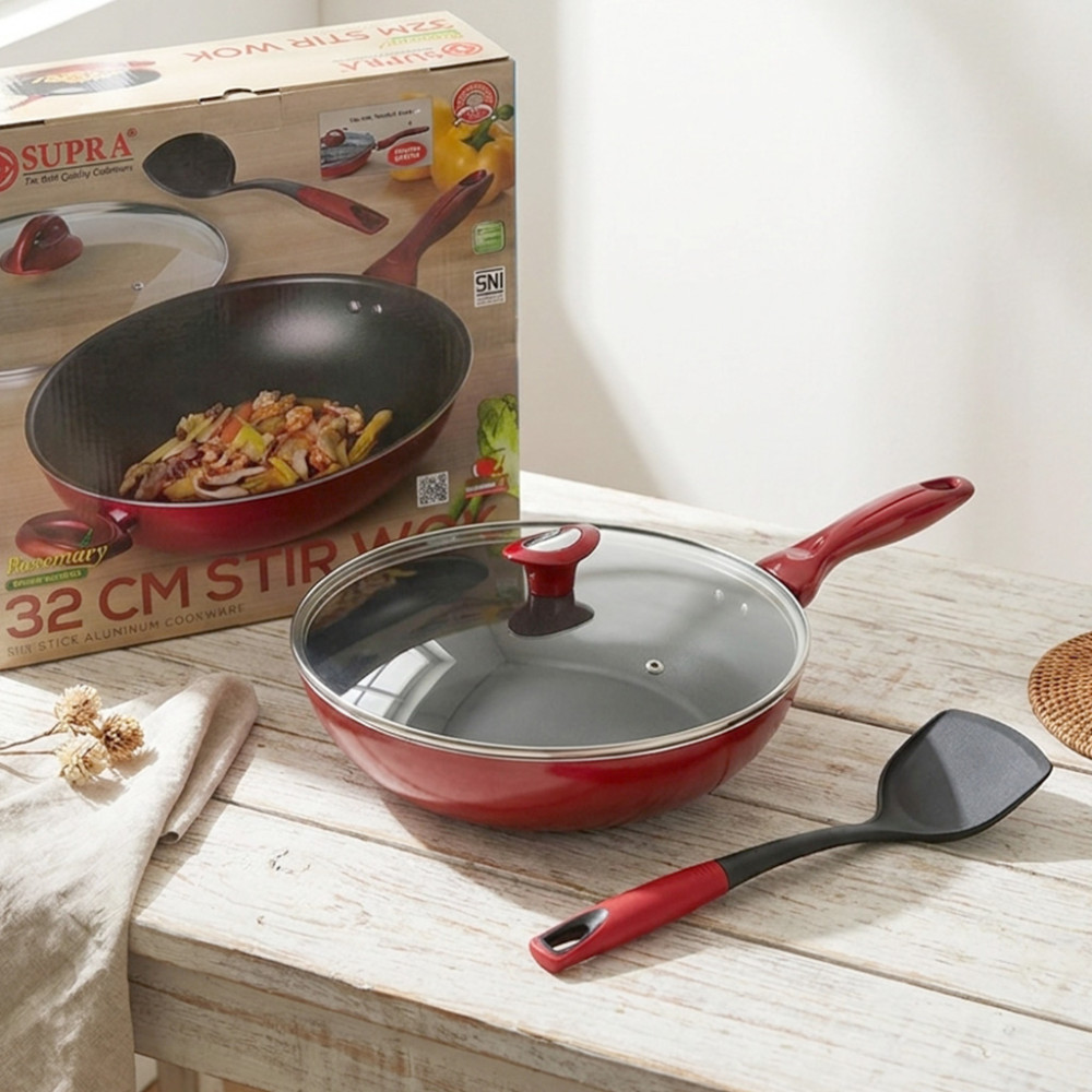 SUPRA STIR WOK 32CM + SPATULLA RM32SW+ (6)