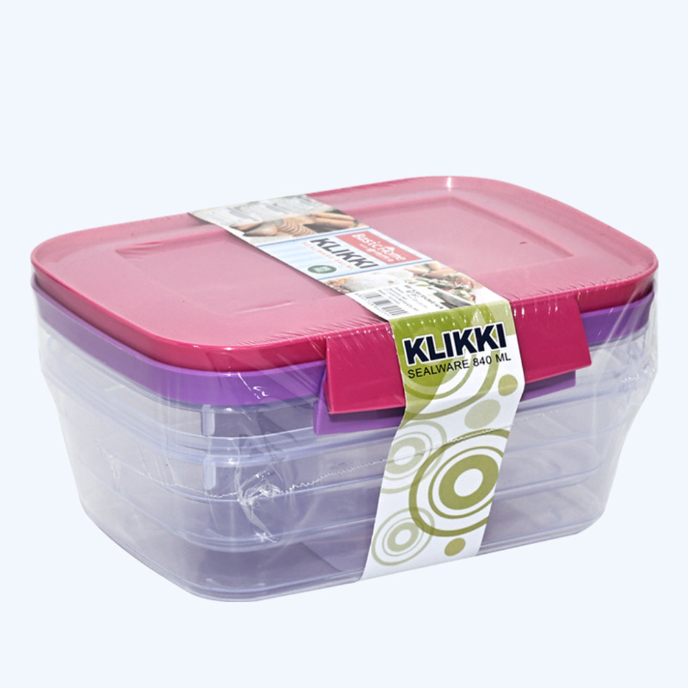 BASIC HOME SEALWARE KLIKKI 840ML SET2(48)