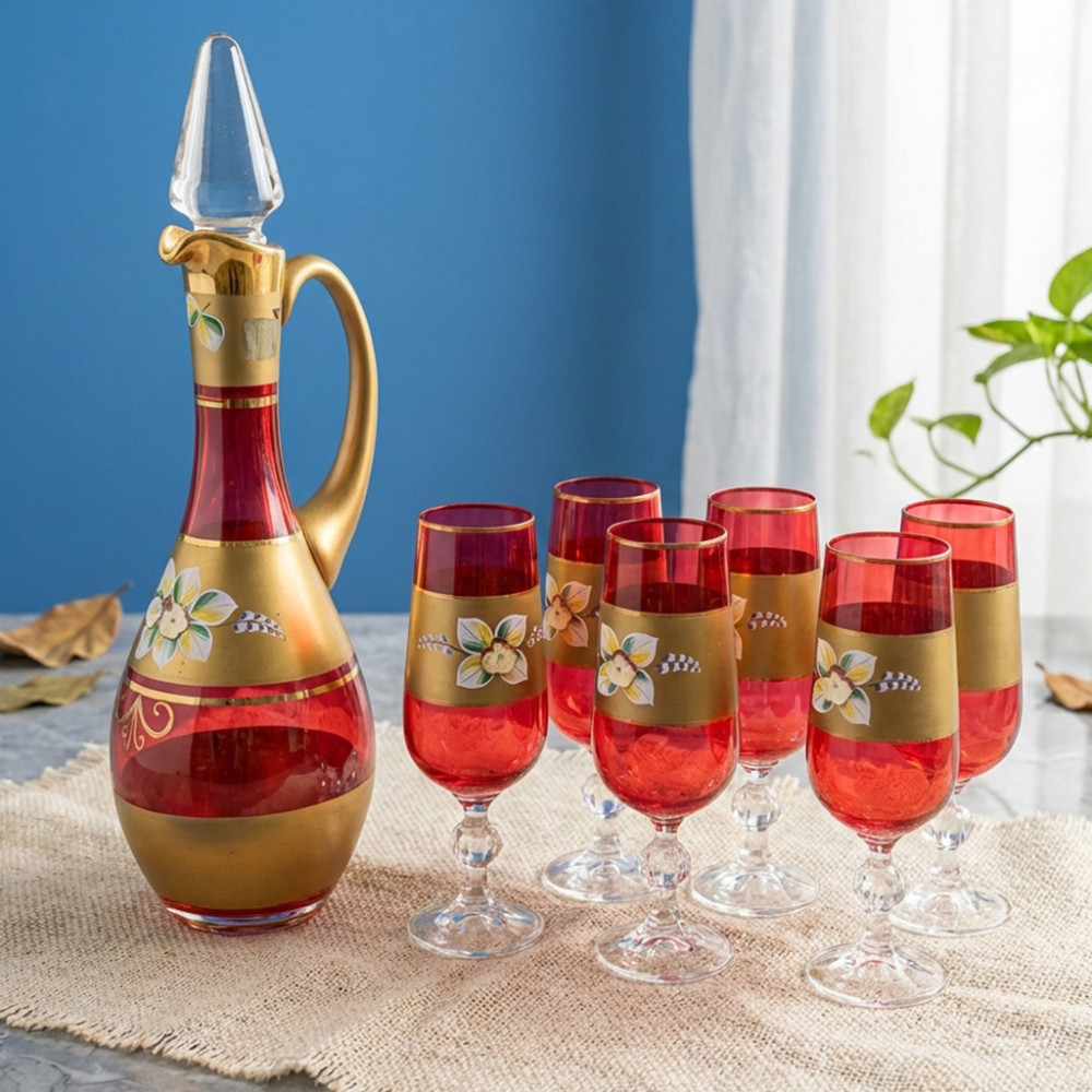 BOHEMIA $ WINE SET 38594/180 25101 RUBY