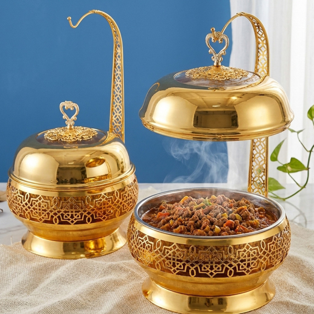 RUBY CHAFING DISH KENDURI 8L GOLD RB658G (2)