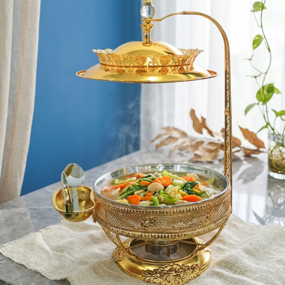 RUBY CHAFING DISH KENDURI 8L GOLD RB657G (2)