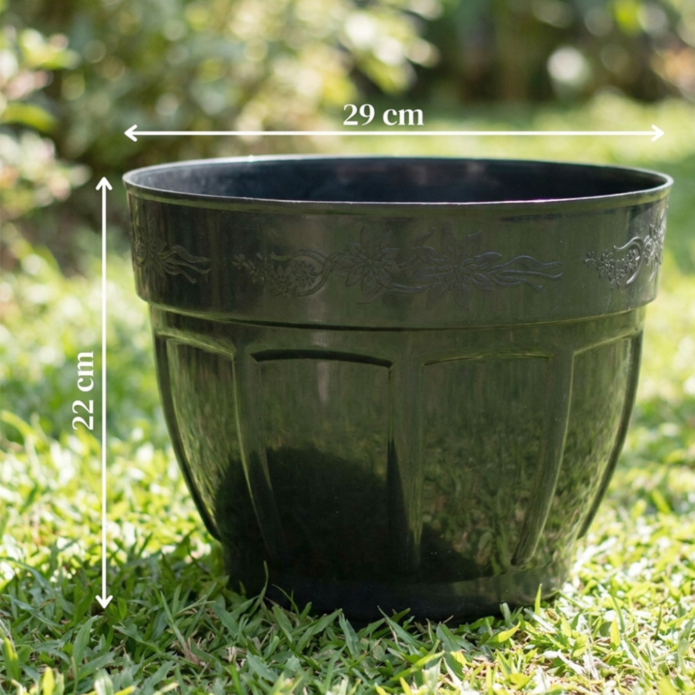 ELANDRA NEW POT BUNGA OKE 30 HITAM(96)