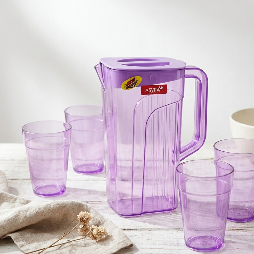 ASVITA WATER JUG ARIRANG 1.5L+4PC (84)