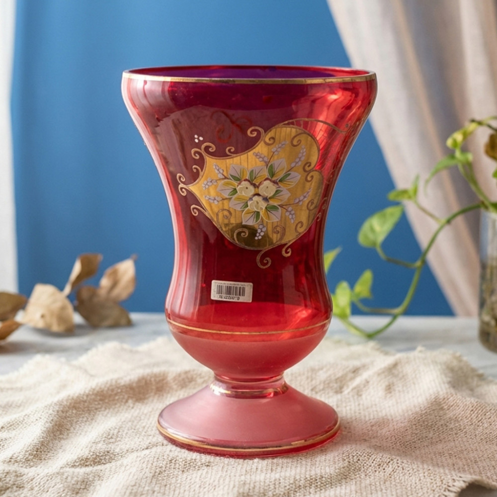 BOHEMIA $ VASE BUNGA 84206/30 25700 RUBY