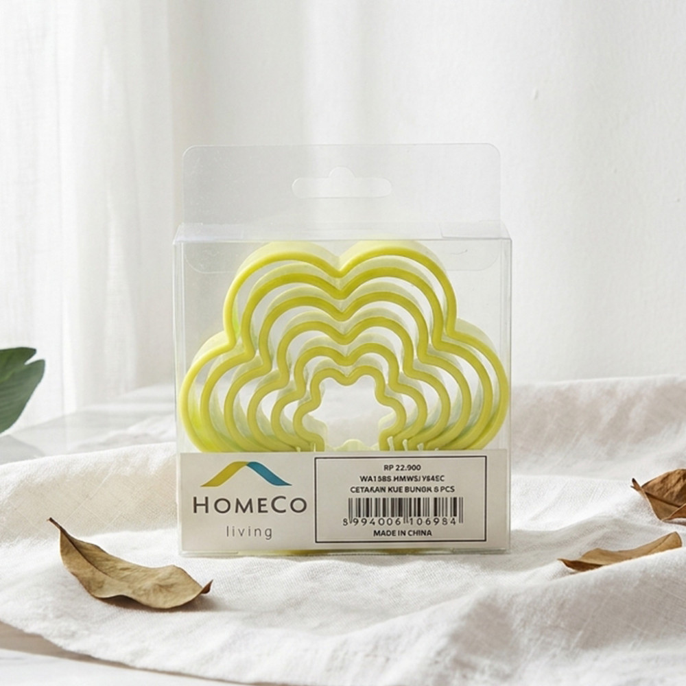 HOMECO CETAKAN KUE 6PC PLASTIC WA 1589 (144)