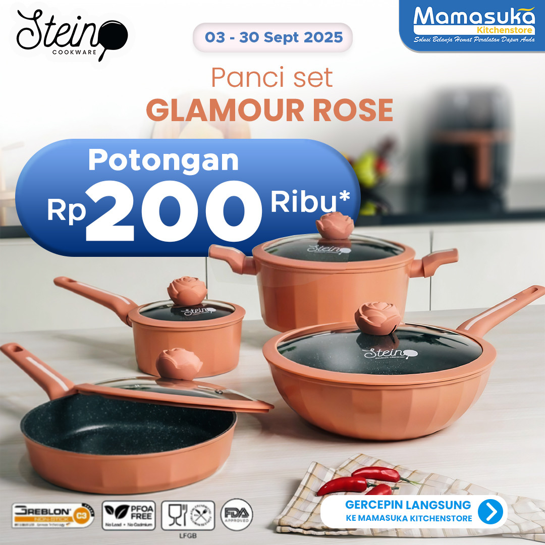 STEIN GLAMOUR ROSE: Diskon Rp200 Ribu!