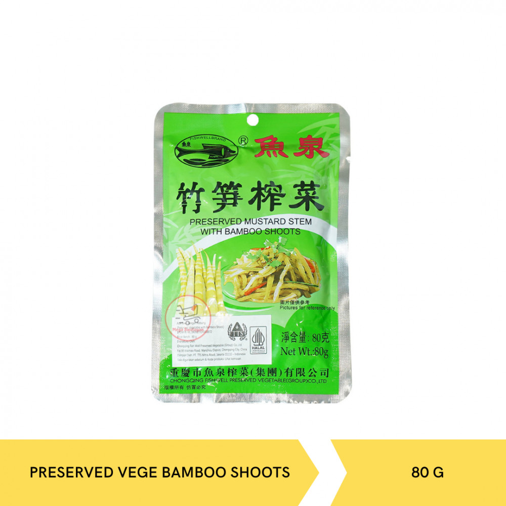 FISH WELL PRESERVED VEGE WITH BAMBOO SHOOT 80GX100