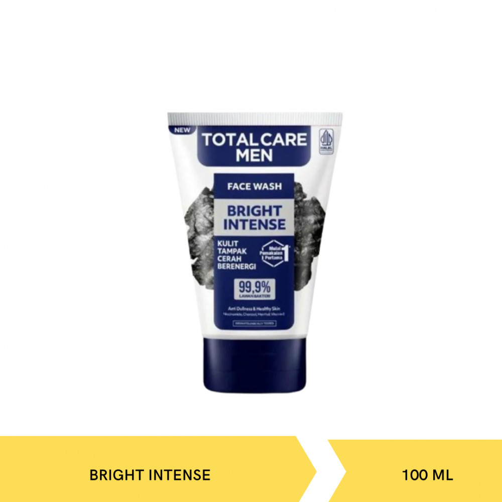 TOTAL CARE MEN FACE WASH BRIGHT INTENSE 100ML