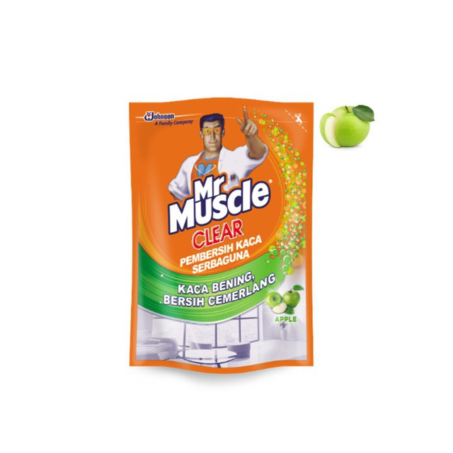 MR MUSCLE CLEAR GLASS APPLE 400ML X 24