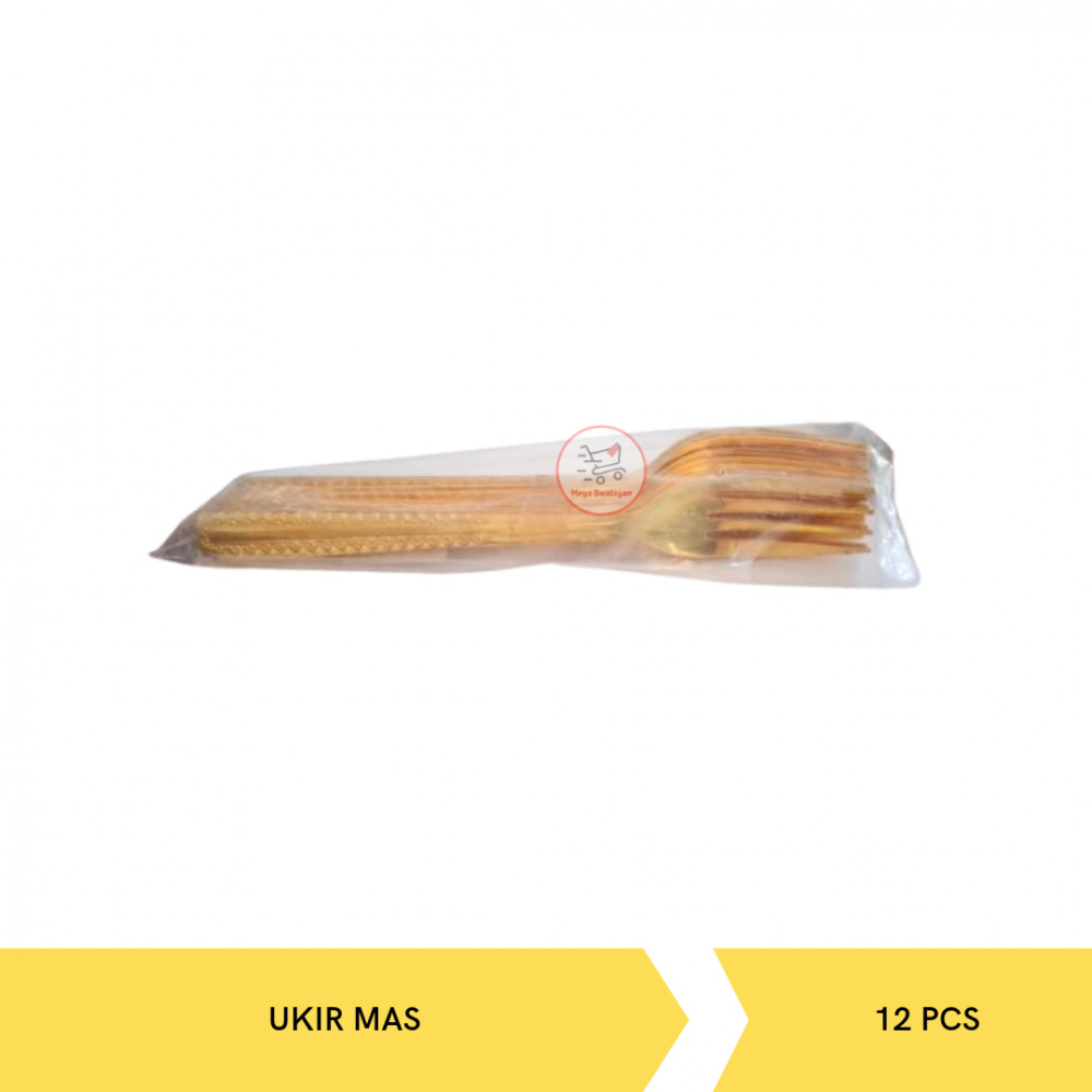GARPU MAKAN 1367 UKIR MAS/12PC