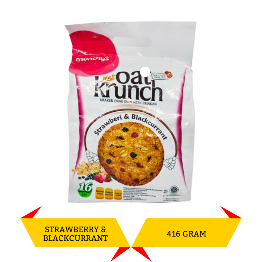MUNCHY OAT KRUNCH STRAW & BLACK 390G X 12