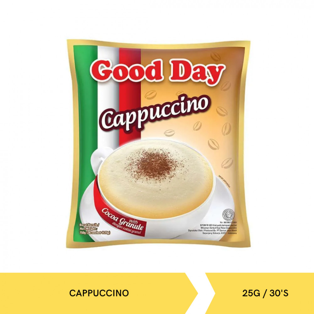GOOD DAY CAPPUCCINO 25G/30`S BAG X 6