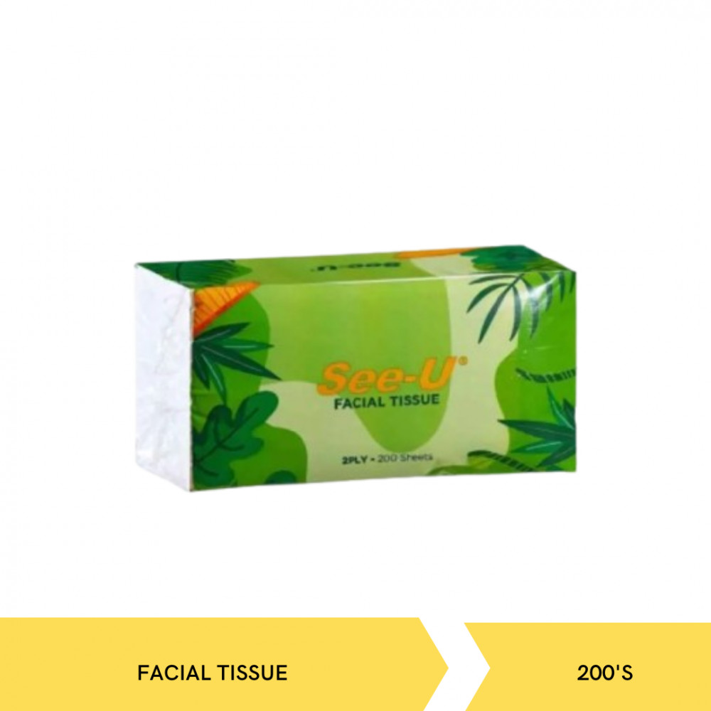 SEE-U FACIAL TISSUE 200`S 2PLY X40