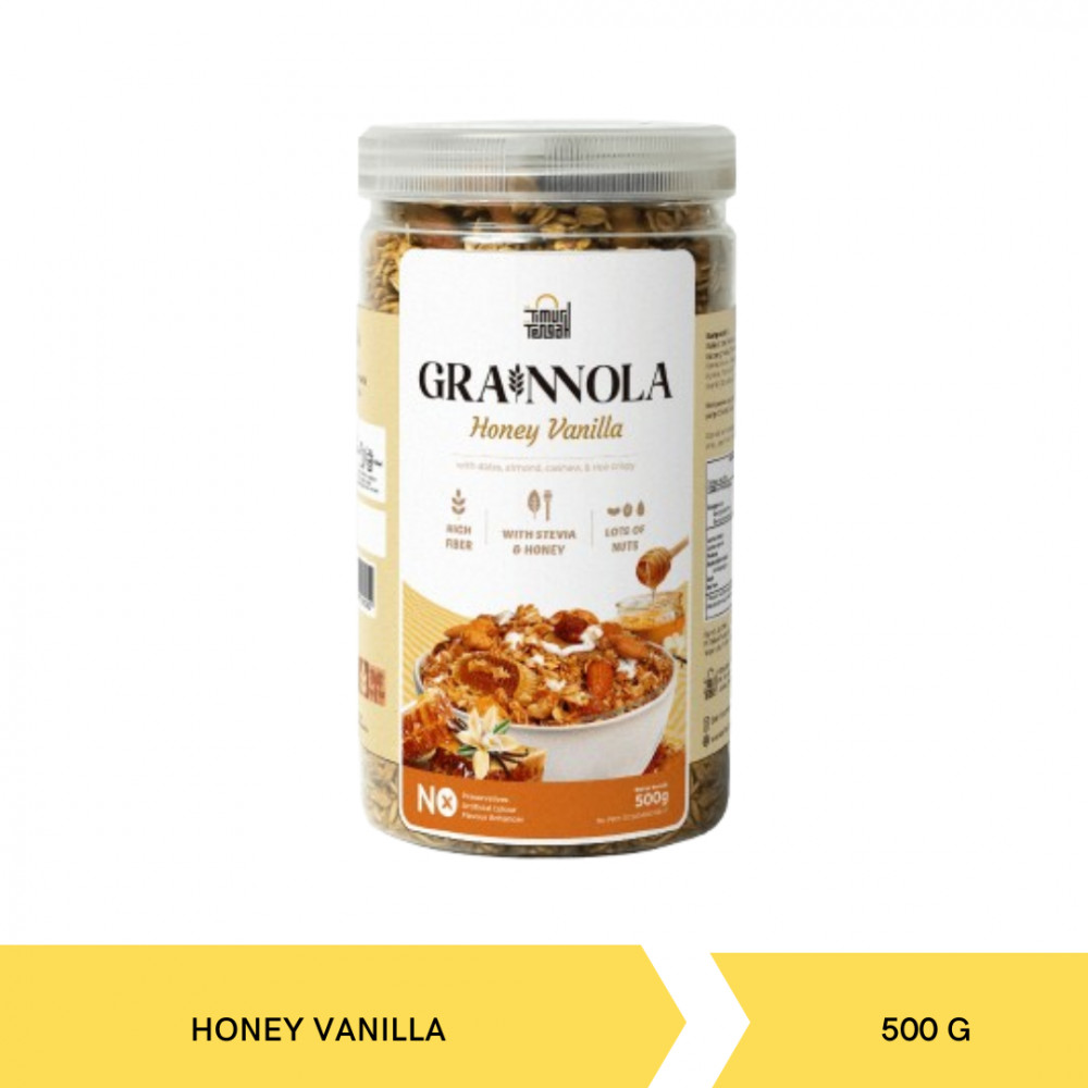 TIMURTENGAH GRANOLA HONEY VANILLA JAR 500G X 12