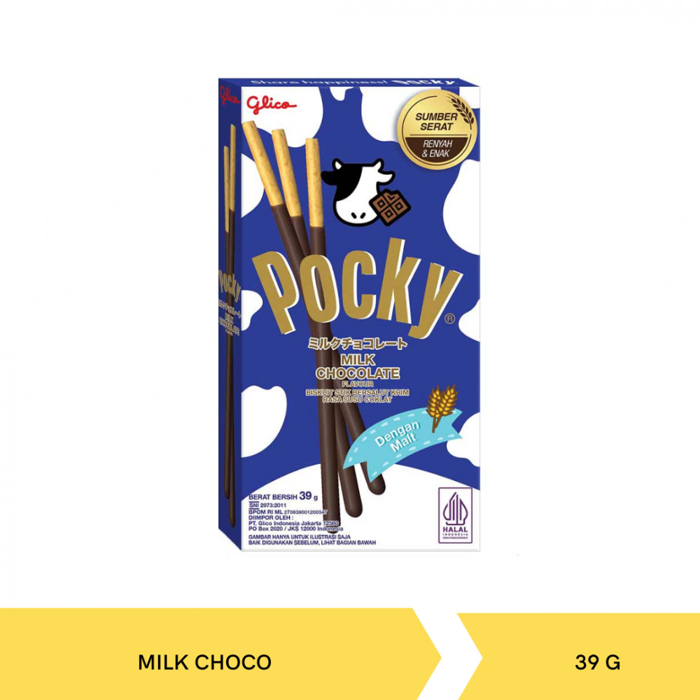 GLICO POCKY MILK CHOCO 39G X 10