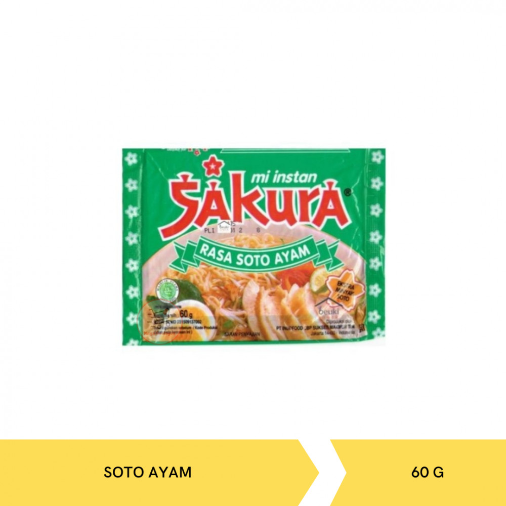 SAKURA MIE SOTO AYAM 60G X 40
