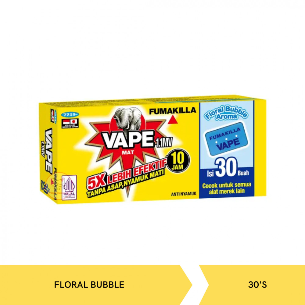 VAPE MAT FLORAL BUBBLE 30`S