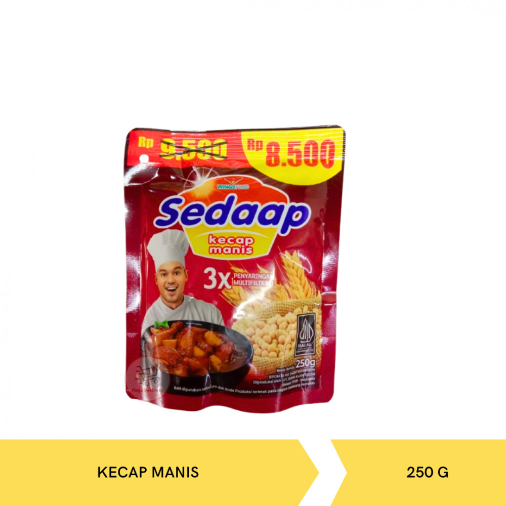 SEDAAP KECAP MANIS POUCH 250G X 24