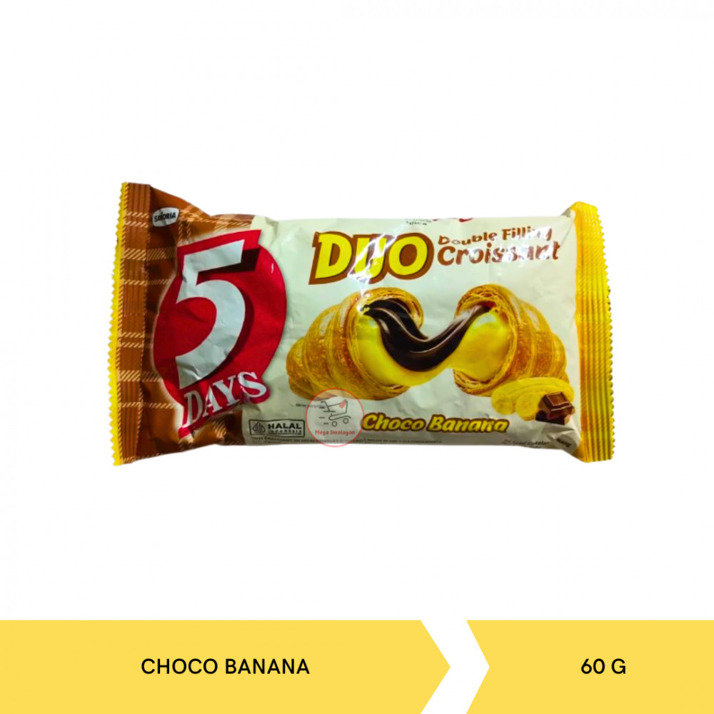 5DAYS CROISSANT CHOCO BANANA 60G X 40