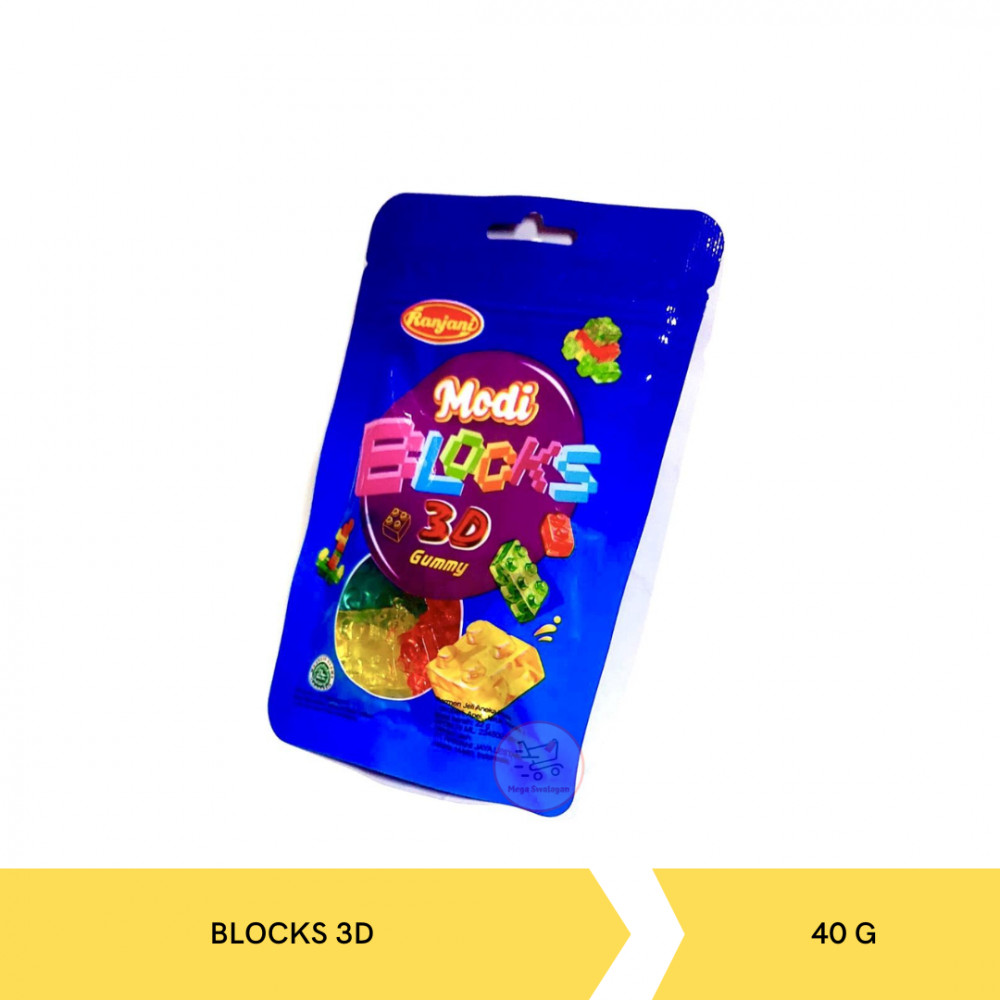 RANJANI MODI BLOCKS 3D GUMMY 40G X 10 X 6KTK