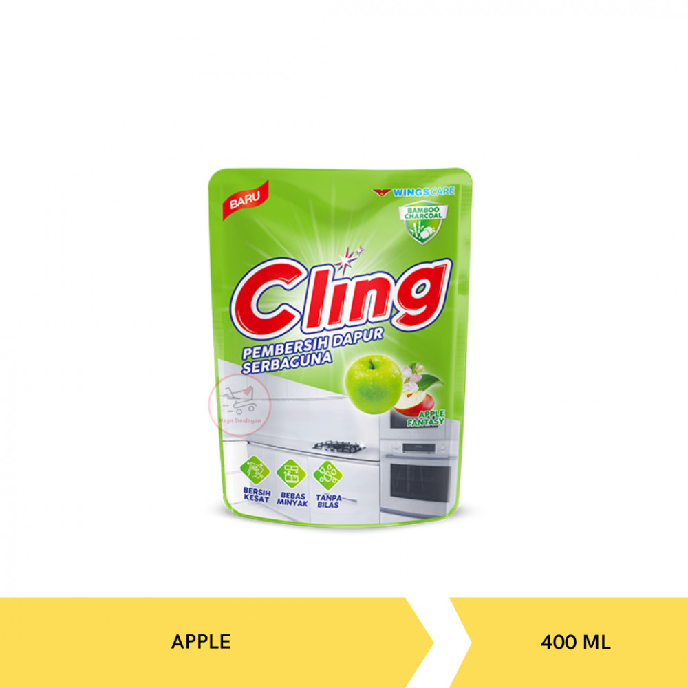 CLING PEMBERSIH DAPUR APPLE FANTASY POUCH 400ML X 12