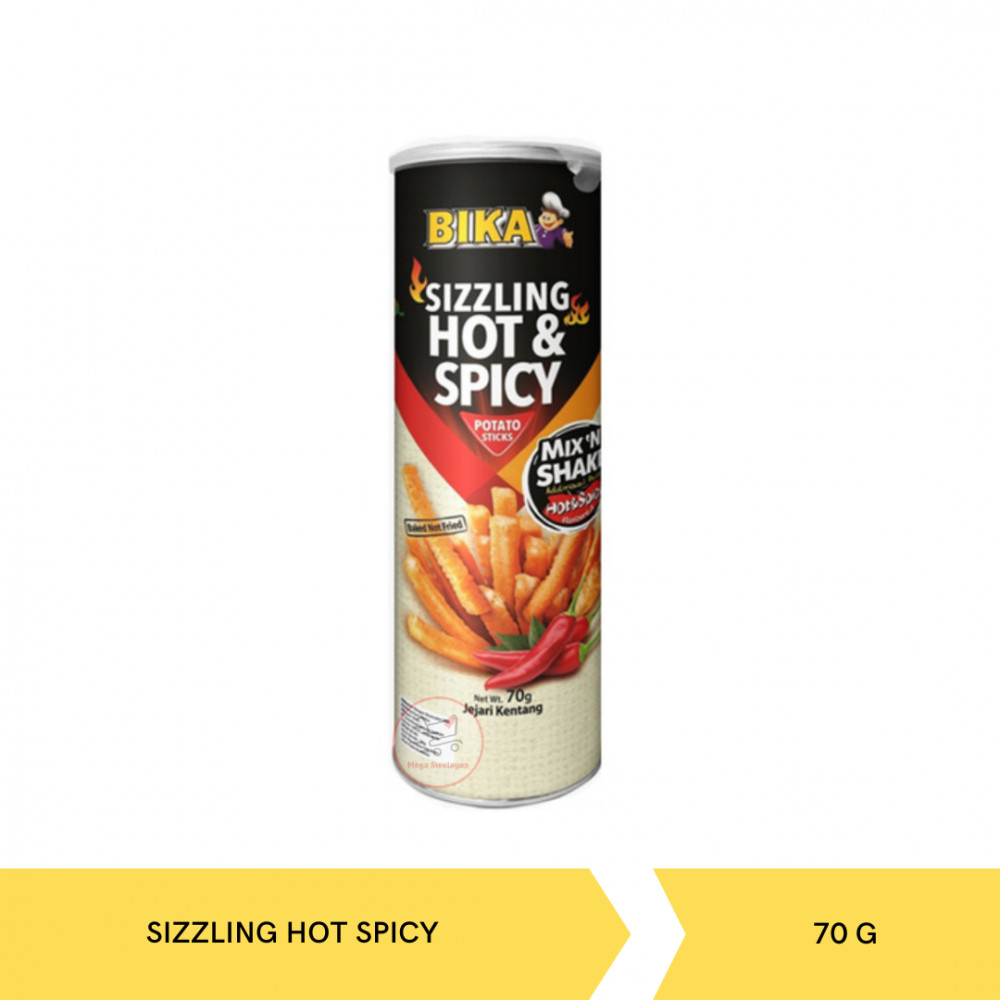 BIKA MIX&SHAKE SIZZLING HOT SPICY 70G X 12