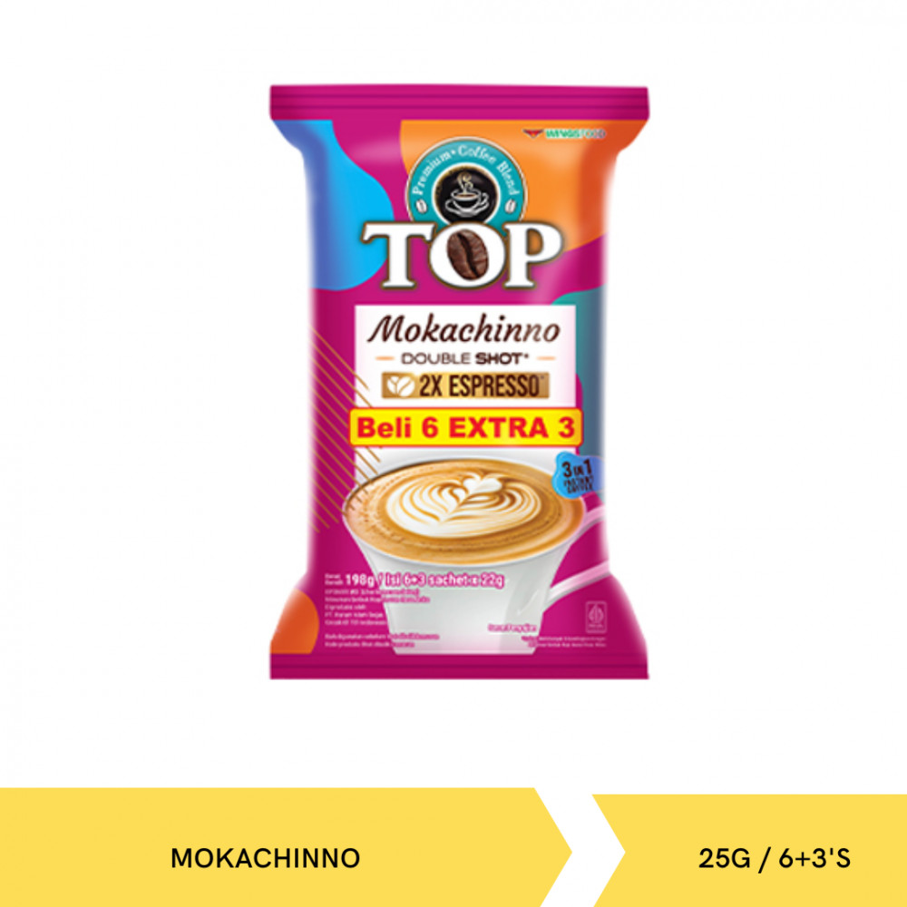 TOP COFFEE MOKACHINNO DOUBLE SHOT BAG 22G/6+3`S X 20