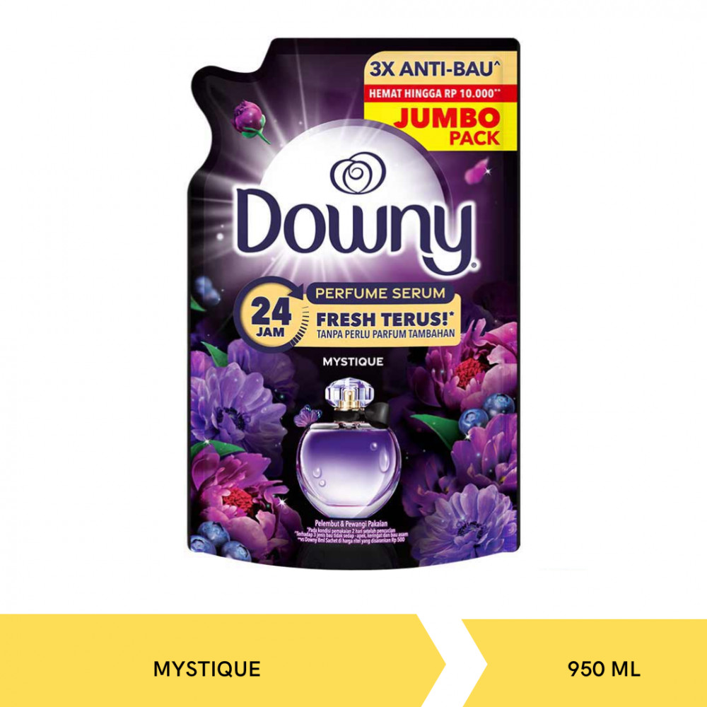 DOWNY PELEMBUT MYSTIQUE POUCH 950ML X 12