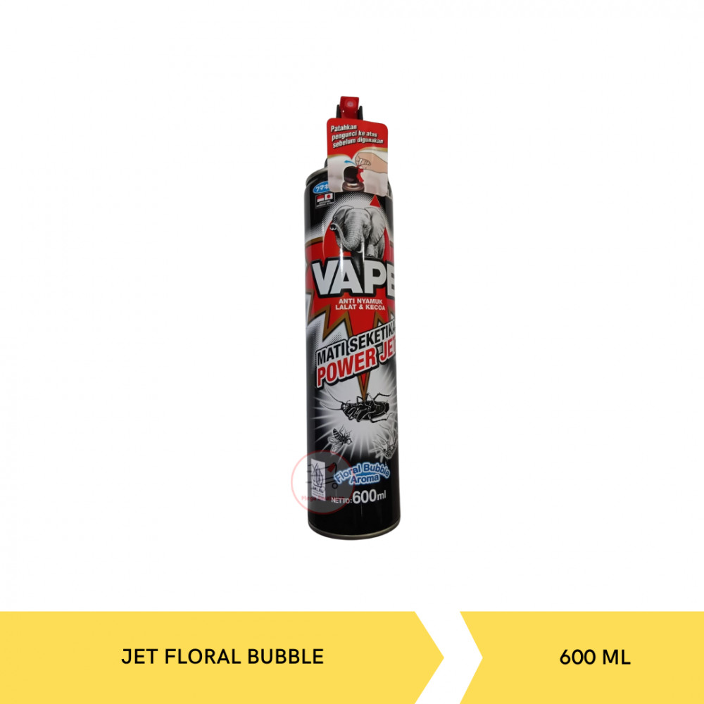 VAPE AERO POWER JET FLORAL BUBBLE 600ML X 12