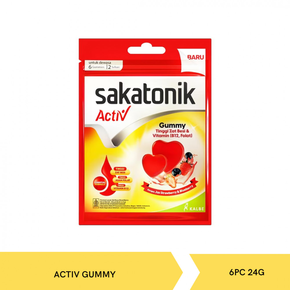SAKATONIK ACTIV GUMMY 6PC 24G X 6