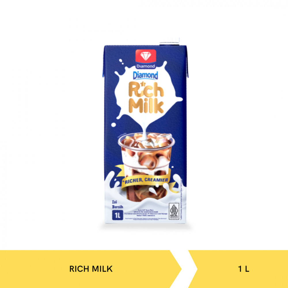 DIAMOND UHT RICH MILK 1L X 12