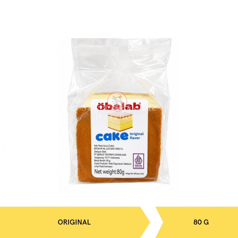 OBALAB SQUARE ORIGINAL CAKE 80G X24