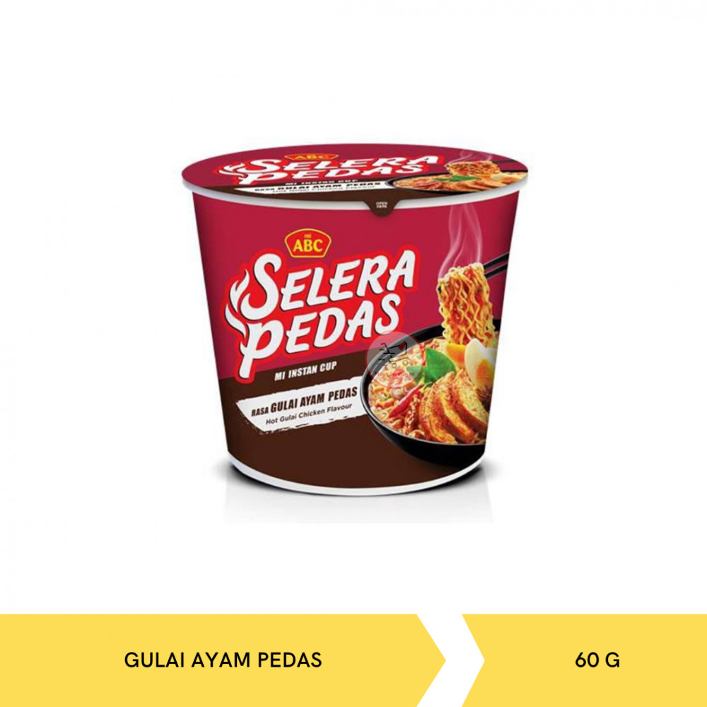 ABC MIE CUP GULAI AYAM PEDAS 60G X 12